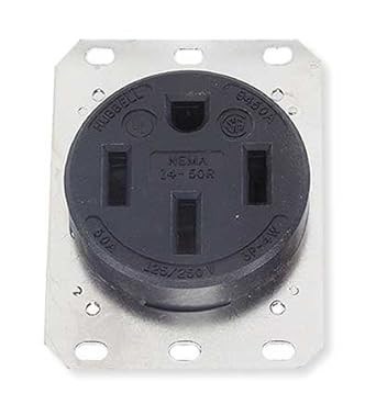 How To Wire Up A 50 Amp RV Plug (Step-By-Step Guide) 4 A 50A, 14-50R Receptacle (image from Amazon).