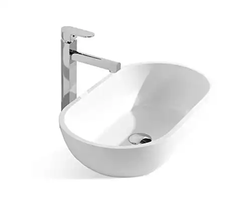 Kingsman Stone Resin Series Solid Surface Modern Bathroom Vanity Vessel Sink (VIOLA)