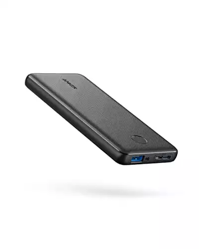 Anker Portable Charger, Power Bank, 10,000 mAh Battery Pack with PowerIQ Charging Technology and USB-C (Input Only) for iPhone 15/15 Plus/15 Pro/15 Pro Max, iPhone 14/13 Series, Samsung Galaxy