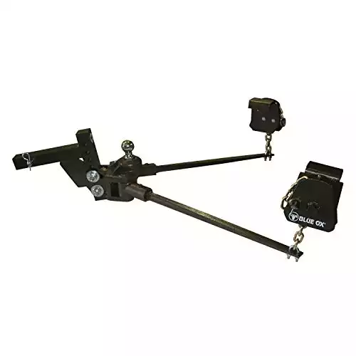 Blue Ox BXW1000 SWAYPRO Weight Distributing Hitch 1000lb Tongue Weight for Standard Coupler with Clamp-On Latches
