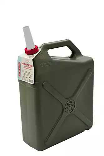 Reliance Products Desert Patrol 6 Gallon Rigid Water Container, Green , 14.8 Inch x 6.3 Inch x 19.0 Inch