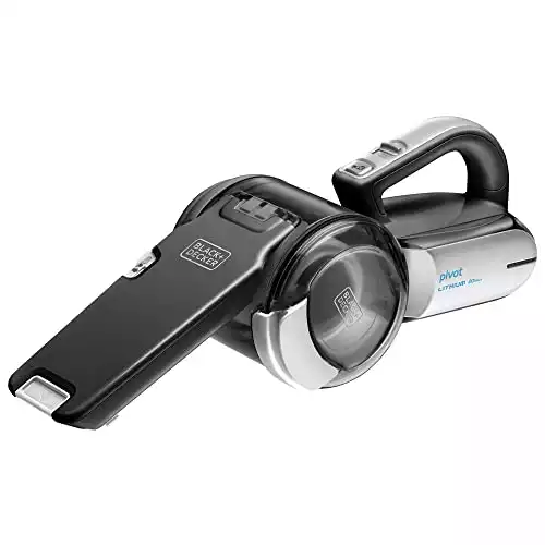BLACK+DECKER 20V MAX Handheld Vacuum, Cordless Dustbuster, Home and Car Vacuum with Crevice Tool and Pivot Nozzle (BDH2000PL)