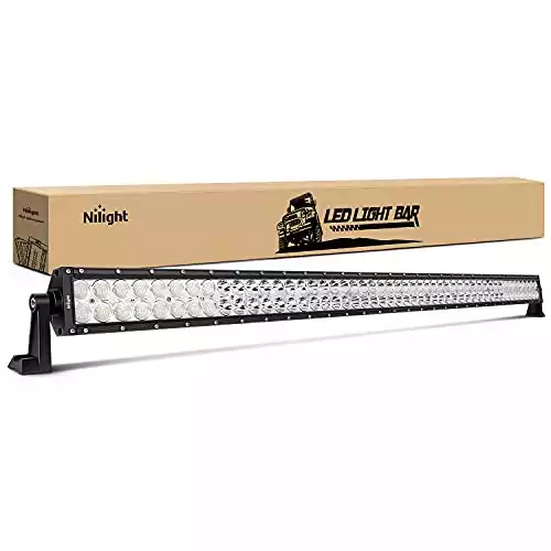 Nilight - 15026C-A LED Light Bar  52Inch 300W  Spot Flood Combo LED Driving Lamp Off Road Lights LED Work Light for Trucks Boat Jeep Lamp,2 Years Warranty