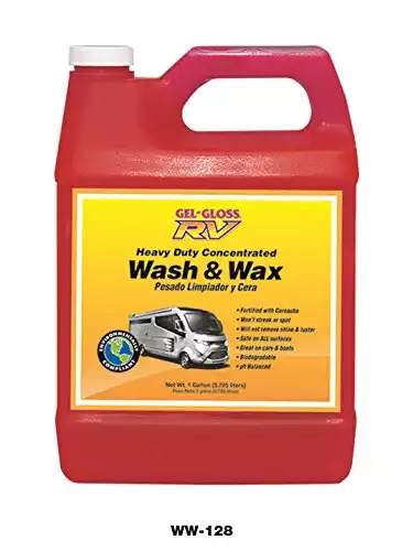 Gel-Gloss RV Wash and Wax - 128 oz. - WW-128(Packaging May Vary)