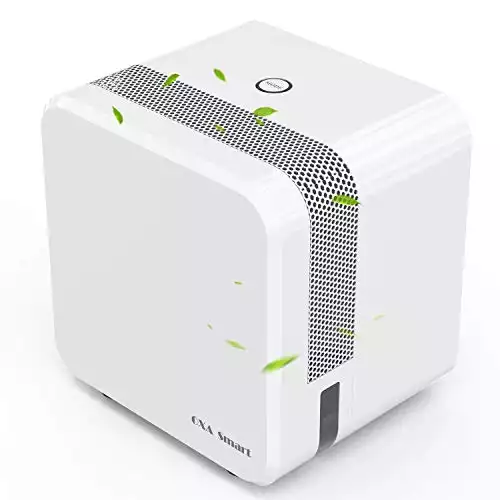 Electric Mini Dehumidifier for Home, 1200 Cubic Feet(215 sq ft), 22oz Capacity Compact and Portable Small Dehumidifiers with Two Mode, Ultra Quiet Auto-Off Dehumidifiers for Bedroom, Closet, Kitchen