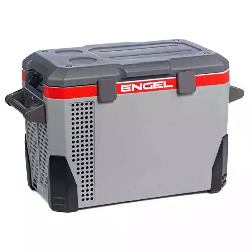 ENGEL MR040F-U1 40 Qt AC/DC Portable Tri-Voltage Fridge/Freezer w/ABS Plastic Shell, Grey