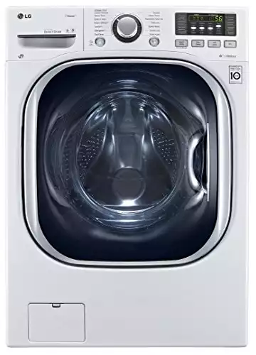 LG WM3997HWA Ventless 4.3 Cu. Ft. Capacity Steam Washer/Dryer Combination with TurboWash, TrueBalance Anti-Vibration System, NeveRust Stainless Steel Drum, Allergiene Cycle in White