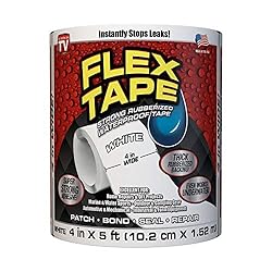 Flex Tape TFSWHTR0405 Rubberized Waterproof White Tape