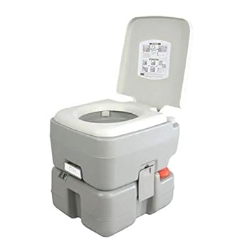 SereneLife Outdoor Portable Toilet with Level indicator
